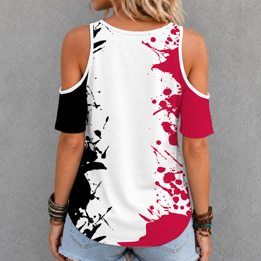 Limited Edition – Customized Nba Chicago Bulls Criss Cross V-Neck Top - Image 2