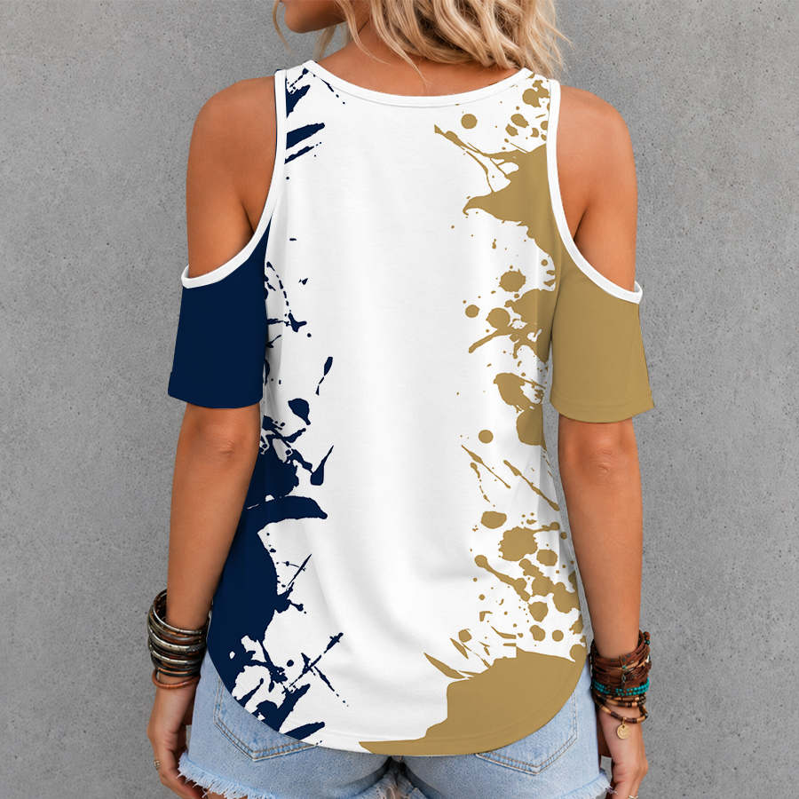 Limited Edition – Customized NHL Florida Panthers Criss Cross V-Neck Top - Image 2