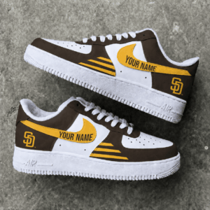 Limited Edition – Customized MLB San Diego Padres Air Force 1 Shoes
