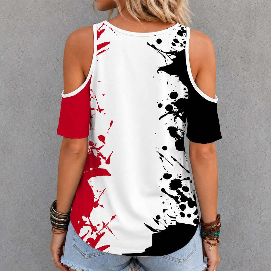 Limited Edition – Customized NCAA Louisville Cardinals Criss Cross V-Neck Top - Image 2