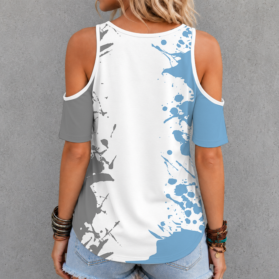 Limited Edition – Customized NCAA North Carolina Tar Heels Criss Cross V-Neck Top - Image 2