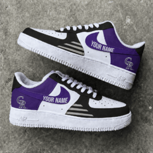 Limited Edition – Customized MLB Colorado Rockies Air Force 1 Shoes