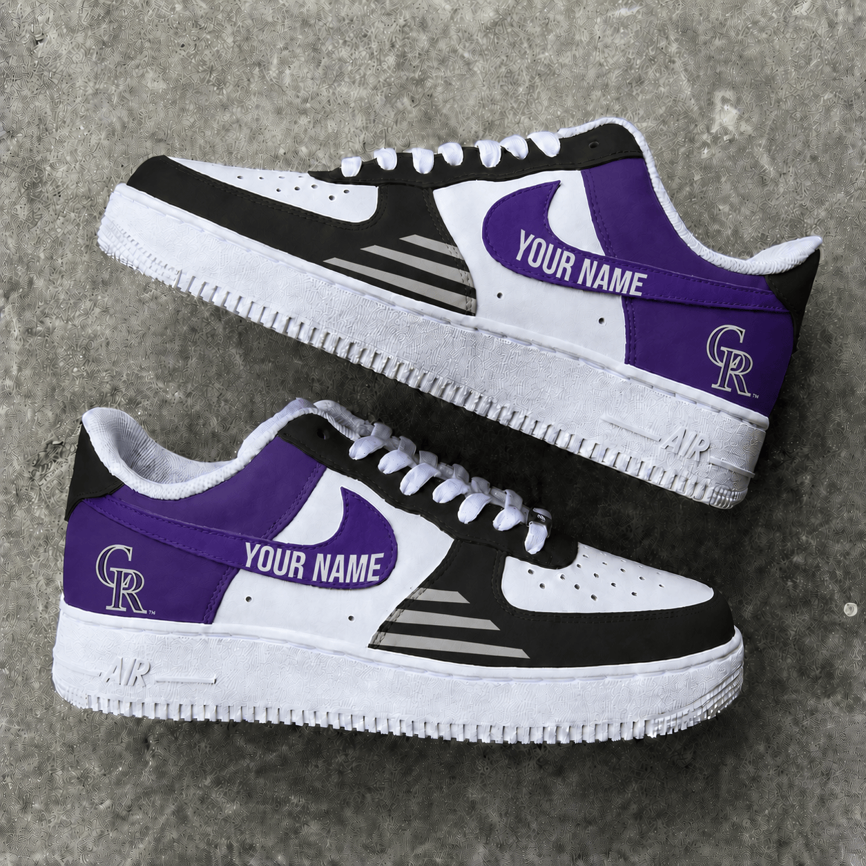 Limited Edition – Customized MLB Colorado Rockies Air Force 1 Shoes