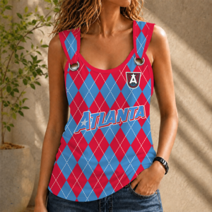 Limited Edition – Customized WNBA Atlanta Dream O-Ring Shoulder Tank Top