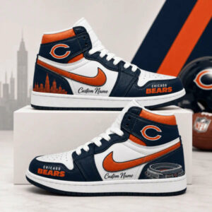 Limited Edition – Customized NFL Chicago Bears Air Jordan 1 Shoes