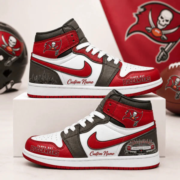 Limited Edition – Customized NFL Tampa Bay Buccaneers Air Jordan 1 Shoes