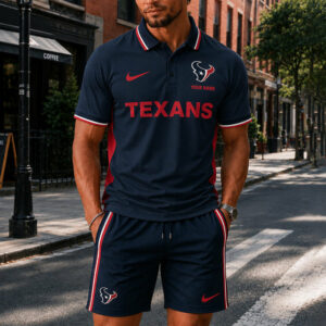 Limited Edition – Customized NFL Houston Texans Polo Shirt & Short Pants