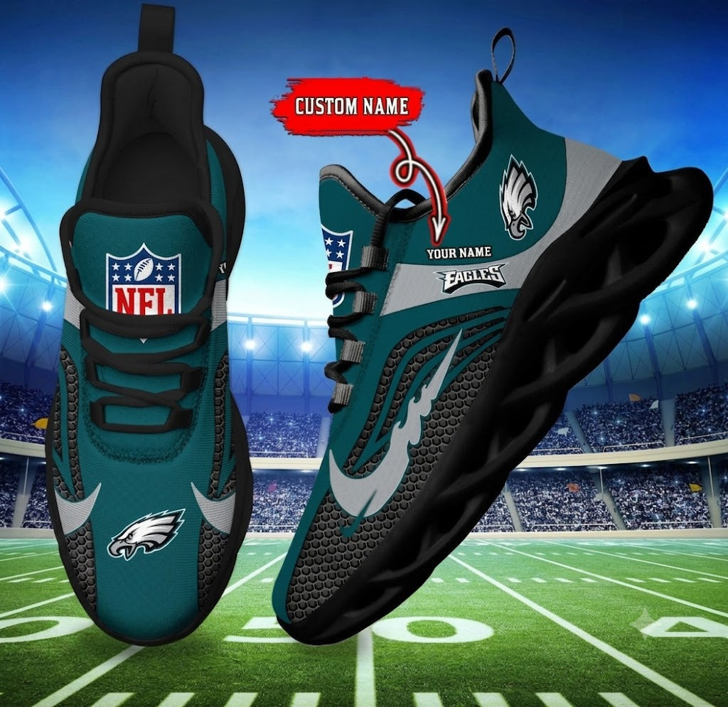 Limited Edition – Customized NFL Philadelphia Eagles Unisex Max Soul Sneakers - Image 2