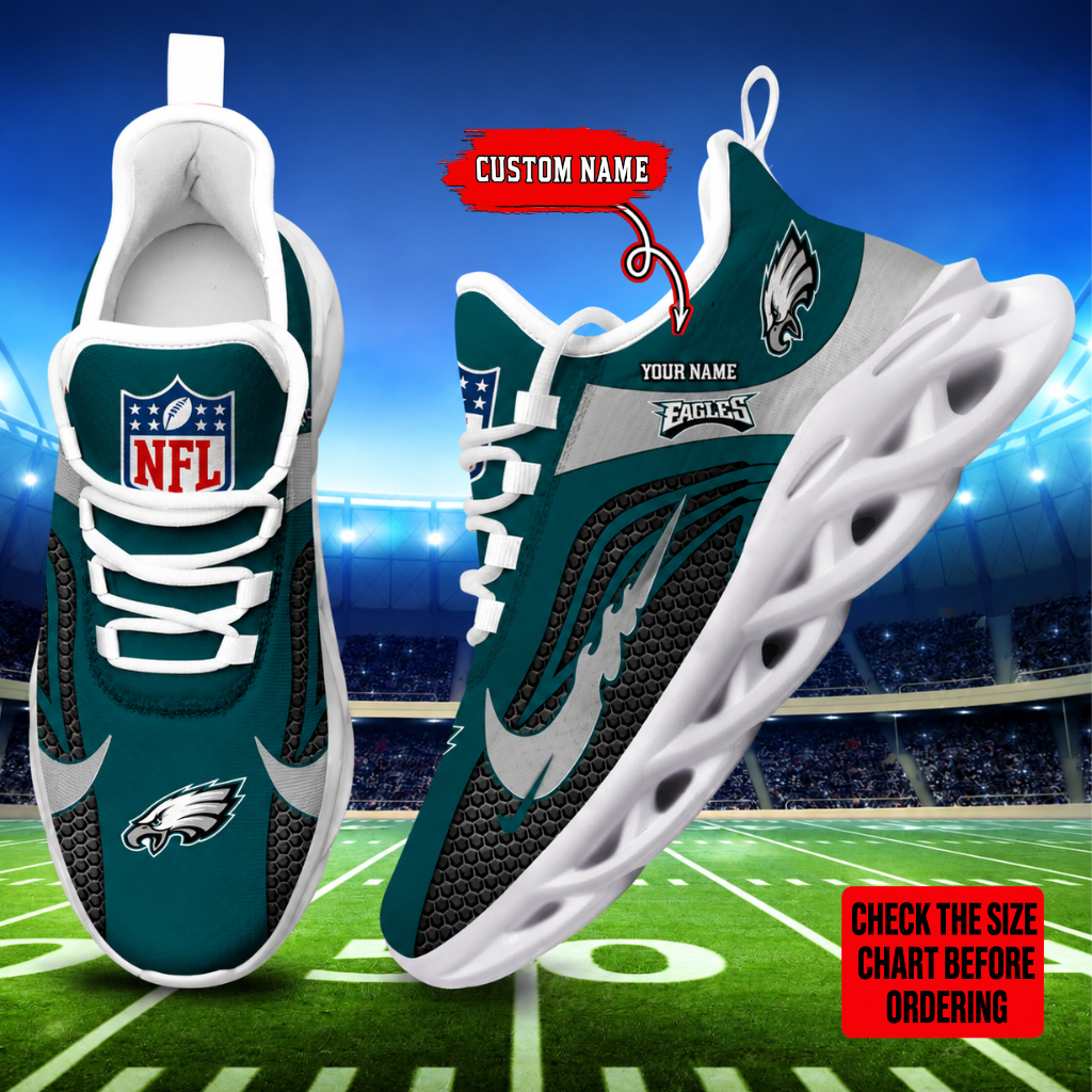 Limited Edition – Customized NFL Philadelphia Eagles Unisex Max Soul Sneakers