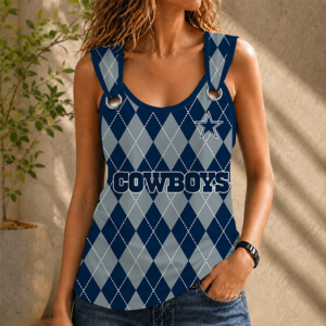 Limited Edition – Customized NFL Dallas Cowboys O-Ring Shoulder Tank Top