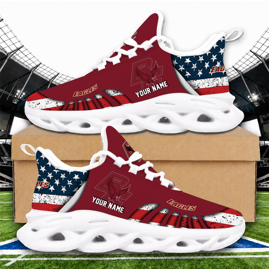 Limited Edition – Customized NCAA Boston College Eagles Unisex Max Soul Sneakers
