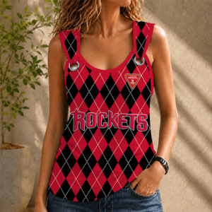 Limited Edition – Customized Nba Houston Rockets O-Ring Shoulder Tank Top