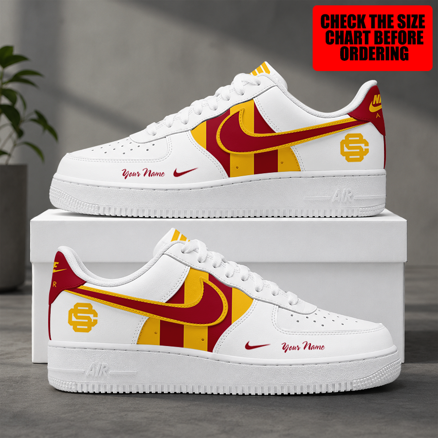 Limited Edition – Customized NCAA Usc Trojans Air Force 1 Shoes