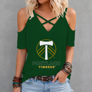 Limited Edition – Customized MLS Portland Timbers Criss Cross V-Neck Top