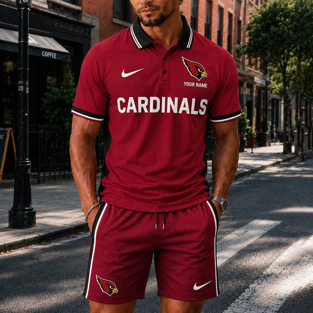 Limited Edition – Customized NFL Arizona Cardinals Polo Shirt & Short Pants