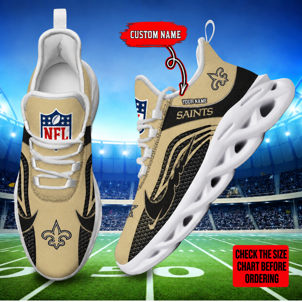 Limited Edition – Customized NFL New Orleans Saints Unisex Max Soul Sneakers