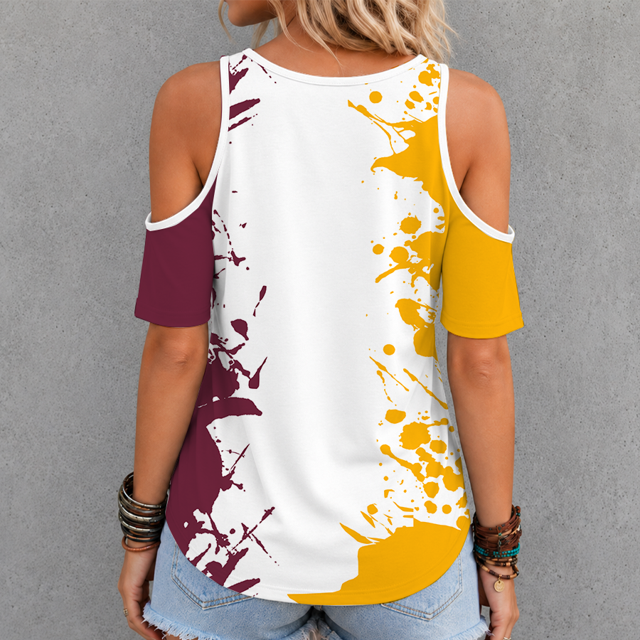 Limited Edition – Customized Nba Cleveland Cavaliers Criss Cross V-Neck Top - Image 2