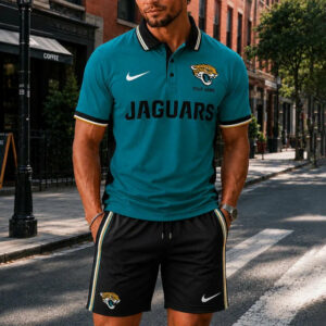 Limited Edition – Customized NFL Jacksonville Jaguars Polo Shirt & Short Pants