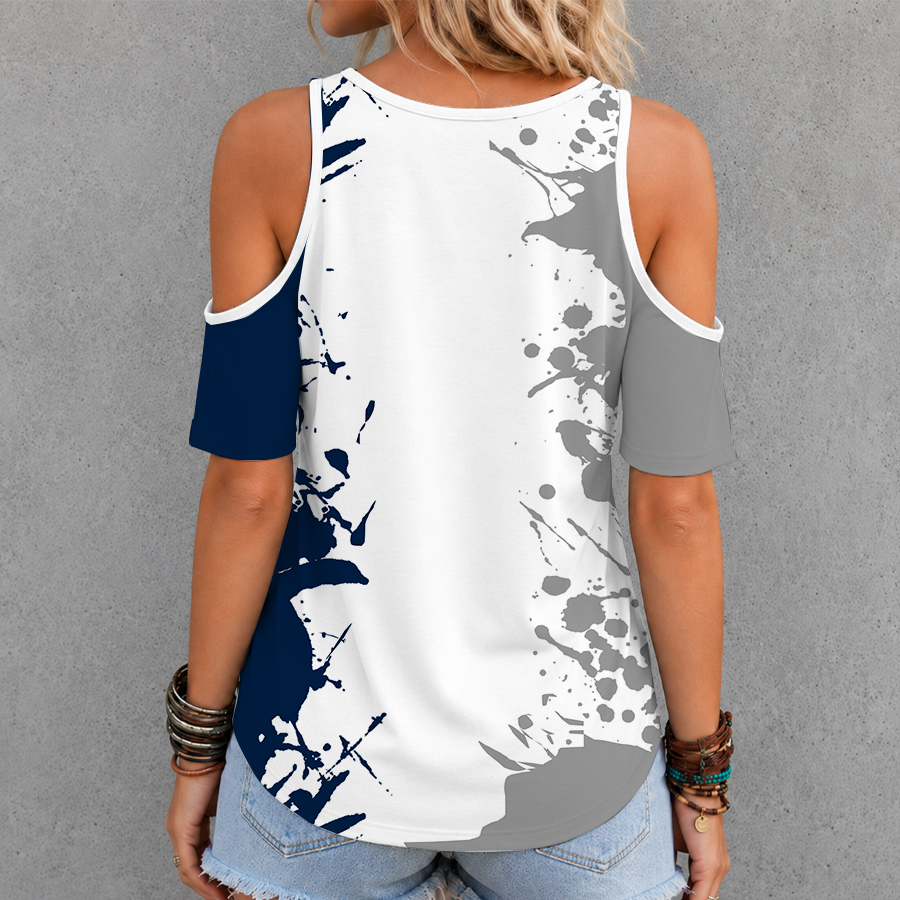 Limited Edition – Customized NCAA Penn State Nittany Lions Criss Cross V-Neck Top - Image 2
