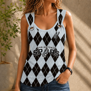 Limited Edition – Customized Nba San Antonio Spurs O-Ring Shoulder Tank Top