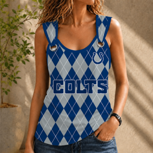 Limited Edition – Customized NFL Indianapolis Colts O-Ring Shoulder Tank Top