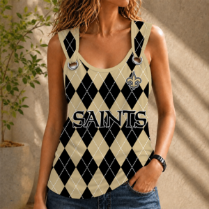 Limited Edition – Customized NFL New Orleans Saints O-Ring Shoulder Tank Top