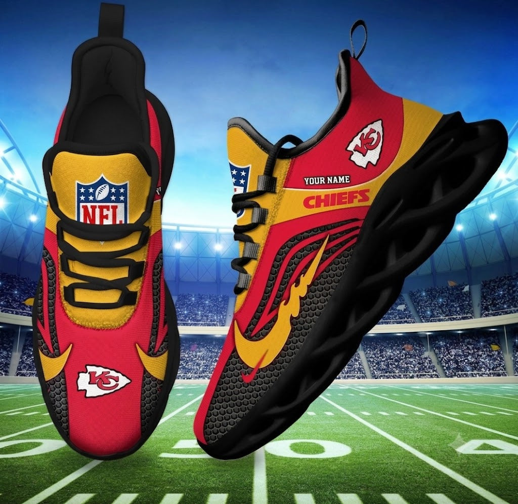 Limited Edition – Customized NFL Kansas City Chiefs Unisex Max Soul Sneakers - Image 2