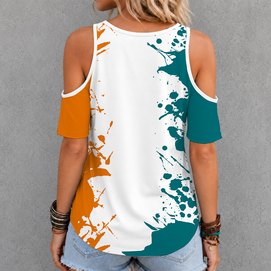 Limited Edition – Customized NHL San Jose Sharks Criss Cross V-Neck Top - Image 2