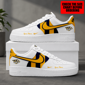 Limited Edition – Customized NHL Nashville Predators Air Force 1 Shoes
