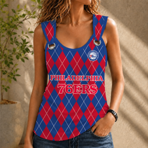 Limited Edition – Customized Nba Philadelphia 76Ers O-Ring Shoulder Tank Top