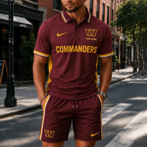 Limited Edition – Customized NFL Washington Commanders Polo Shirt & Short Pants
