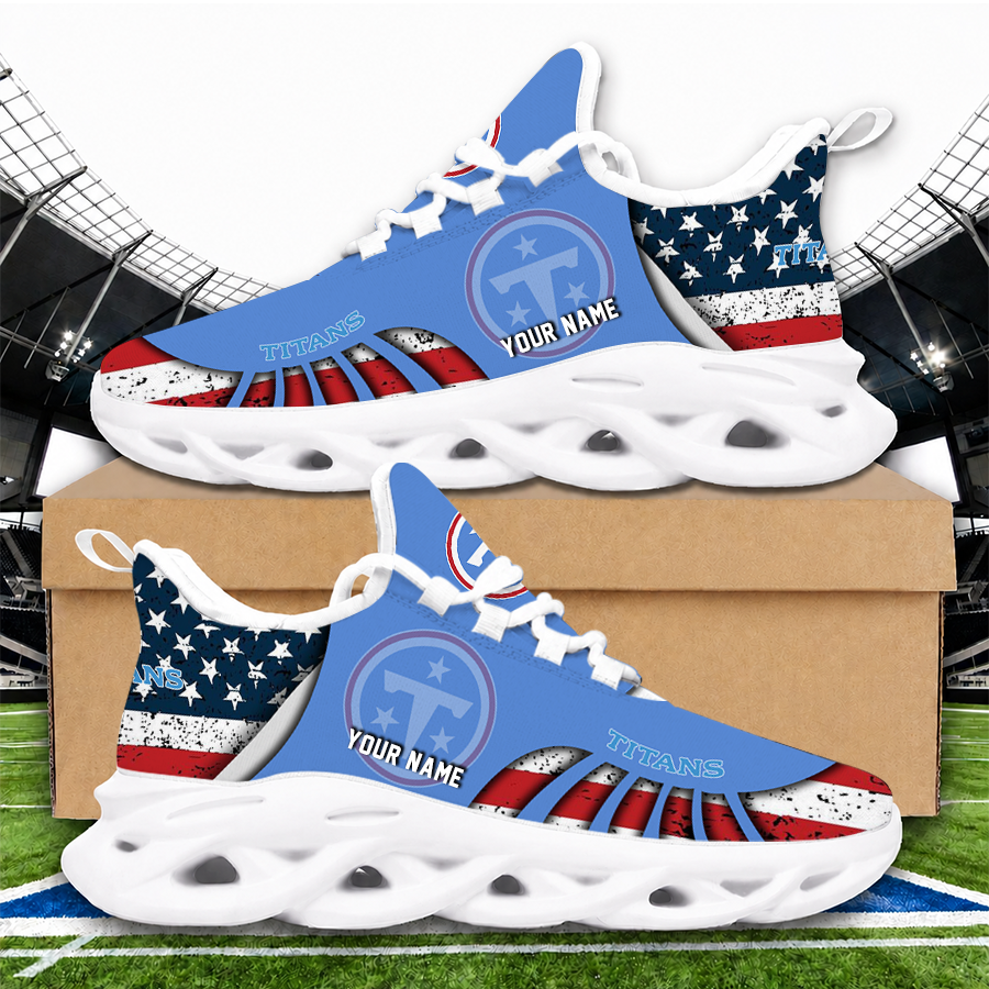 Limited Edition – Customized NFL Tennessee Titans Unisex Max Soul Sneakers