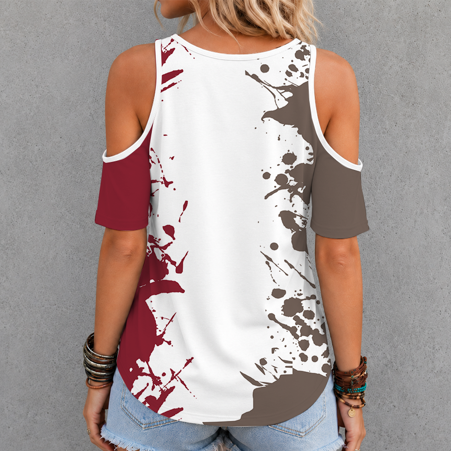 Limited Edition – Customized NCAA Boston College Eagles Criss Cross V-Neck Top - Image 2