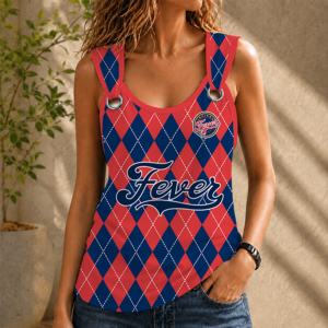Limited Edition – Customized WNBA Indiana Fever O-Ring Shoulder Tank Top
