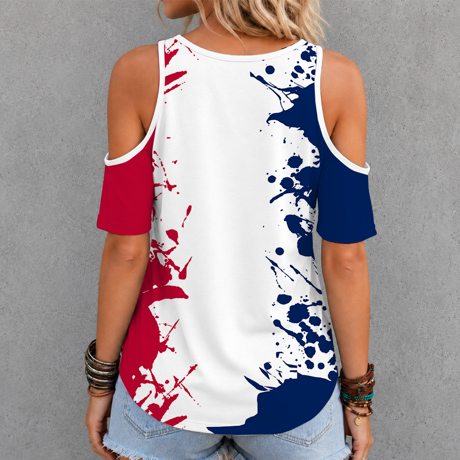 Limited Edition – Customized NCAA Arizona Wildcats Criss Cross V-Neck Top - Image 2