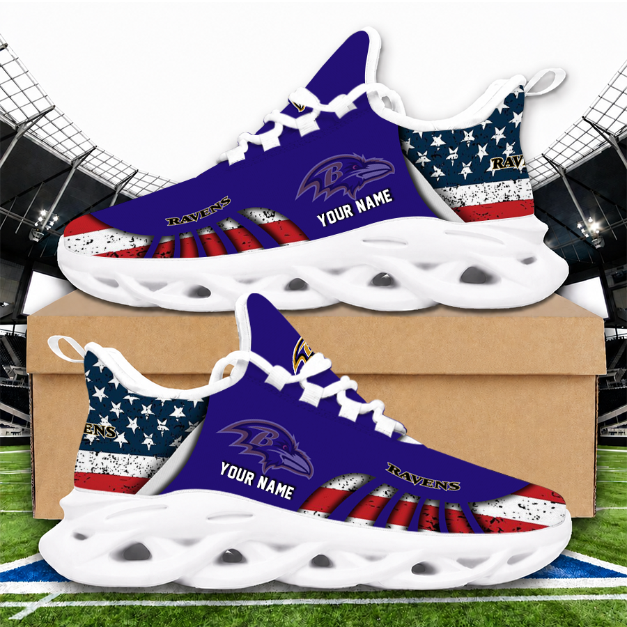 Limited Edition – Customized NFL Baltimore Ravens Unisex Max Soul Sneakers