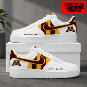 Limited Edition – Customized NCAA Minnesota Golden Gophers Air Force 1 Shoes