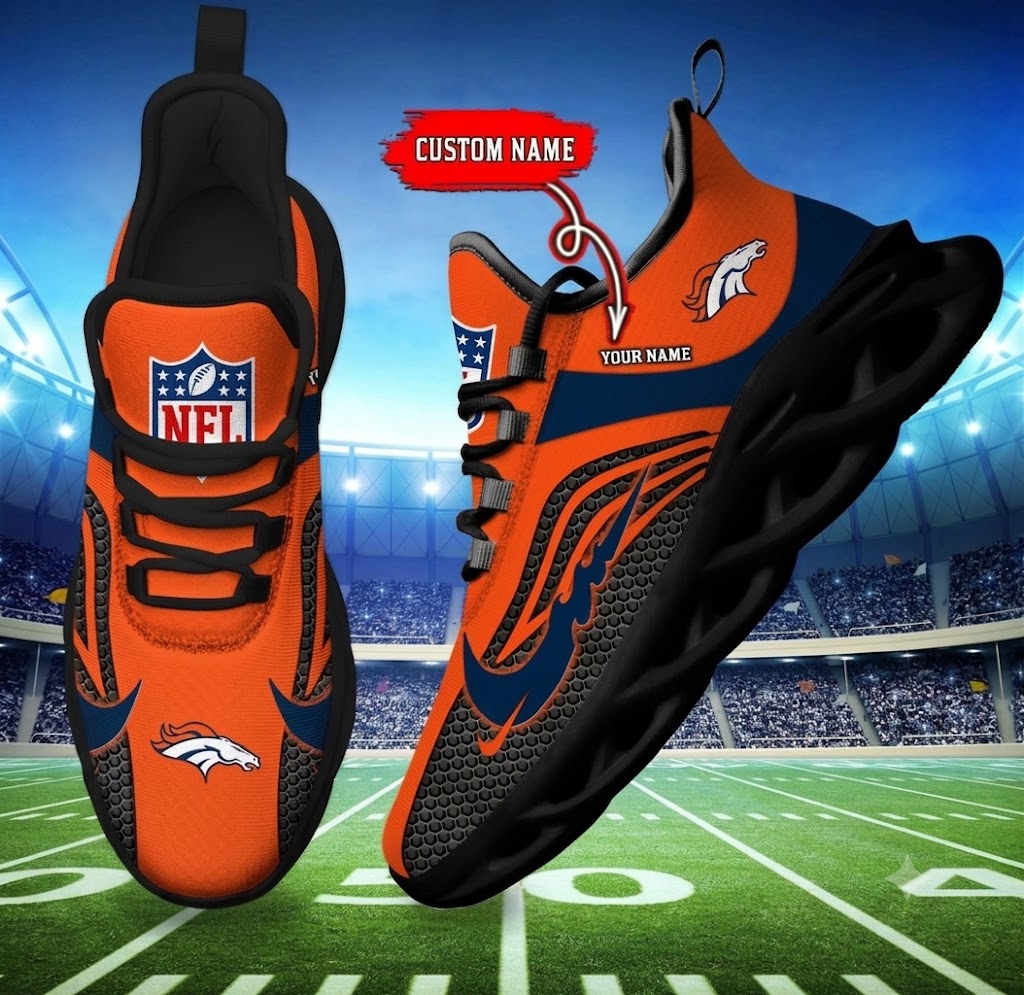 Limited Edition – Customized NFL Denver Broncos Unisex Max Soul Sneakers - Image 2