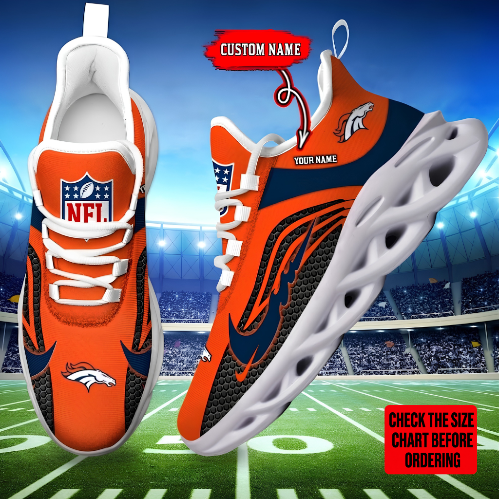 Limited Edition – Customized NFL Denver Broncos Unisex Max Soul Sneakers