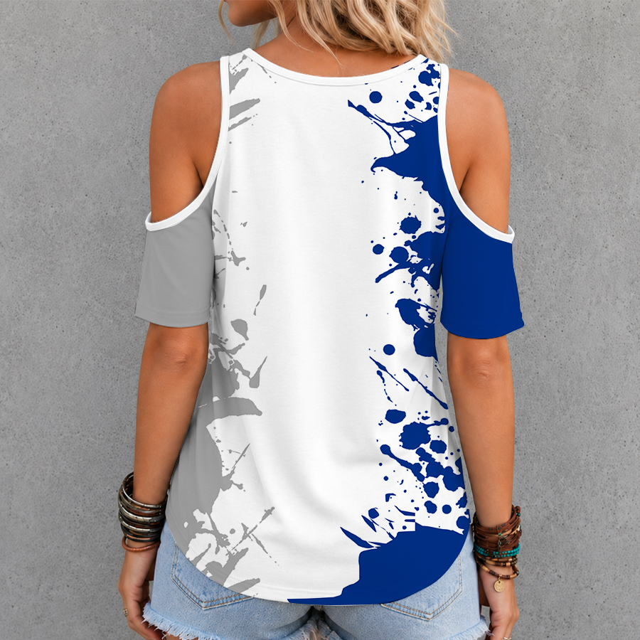 Limited Edition – New Customized NCAA Duke Blue Devils Criss Cross V-Neck Top - Image 2