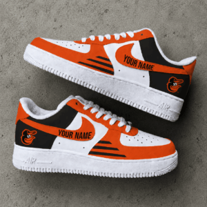 Limited Edition – Customized MLB Baltimore Orioles Air Force 1 Shoes