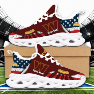 Limited Edition – Customized NFL Washington Commanders Unisex Max Soul Sneakers