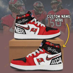 Limited Edition – Customized NFL Tampa Bay Buccaneers Air Jordan 1 Shoes
