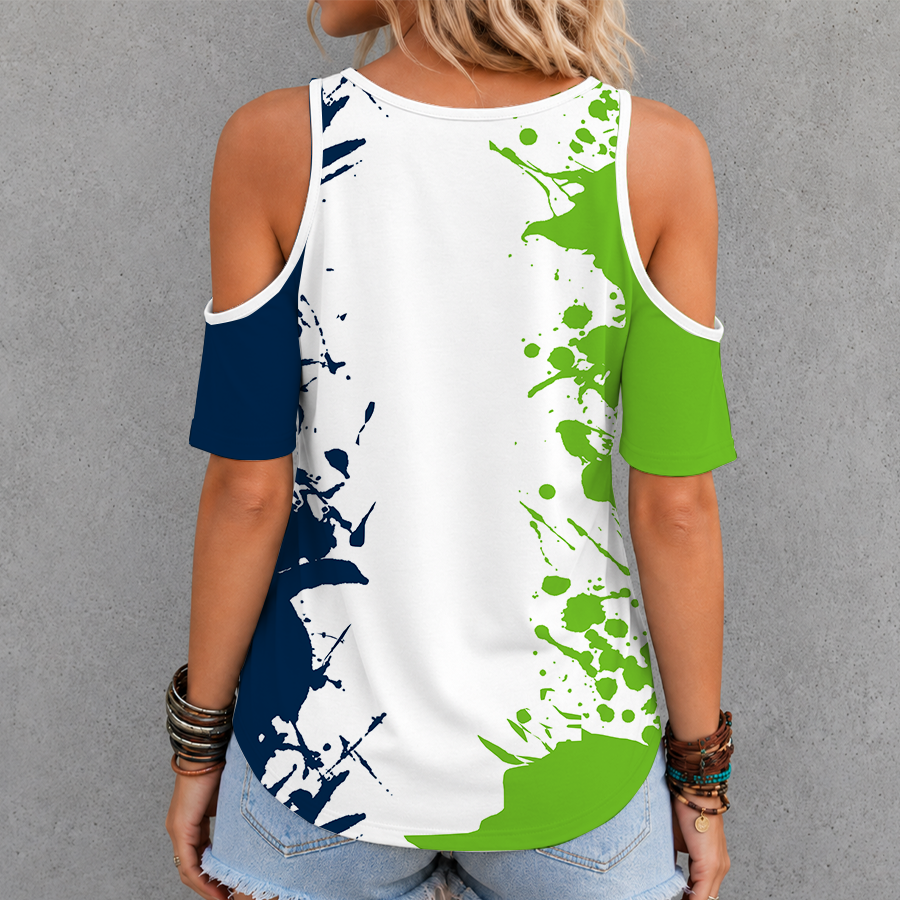 Limited Edition – Customized Nba Minnesota Timberwolves Criss Cross V-Neck Top - Image 2