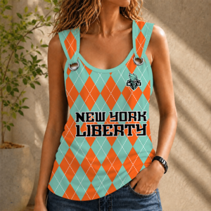 Limited Edition – Customized WNBA New York Liberty O-Ring Shoulder Tank Top