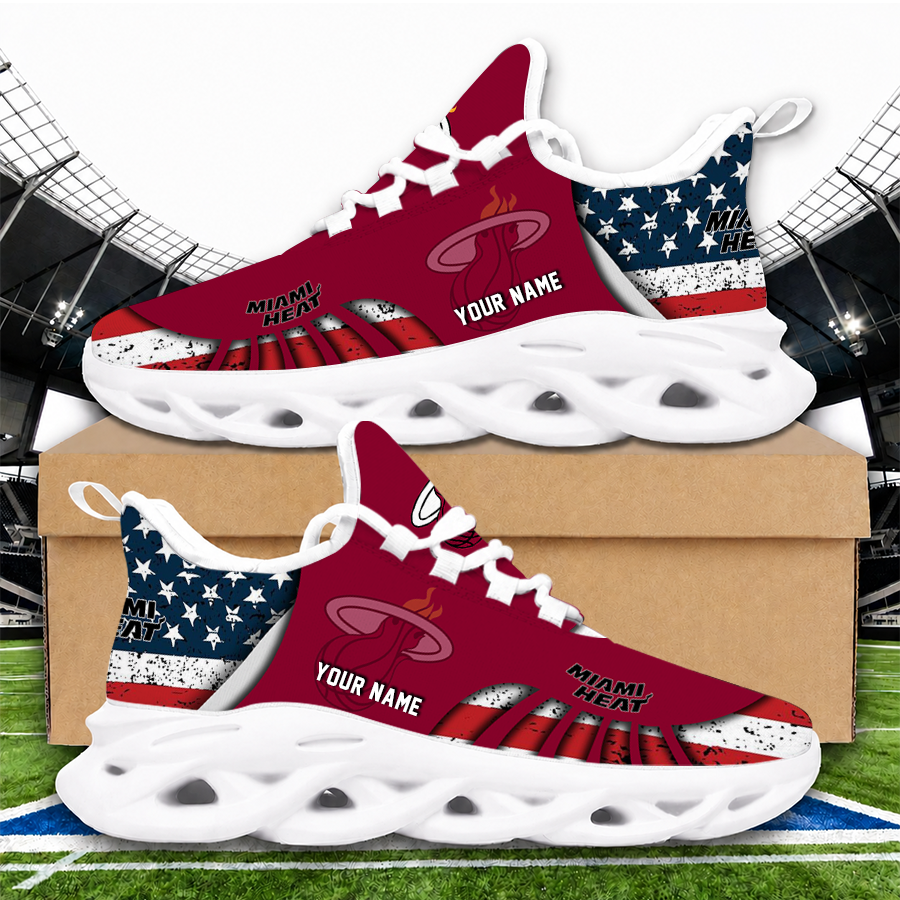 Limited Edition – New Customized Nba Miami Heat Premium Max Soul Sneakers