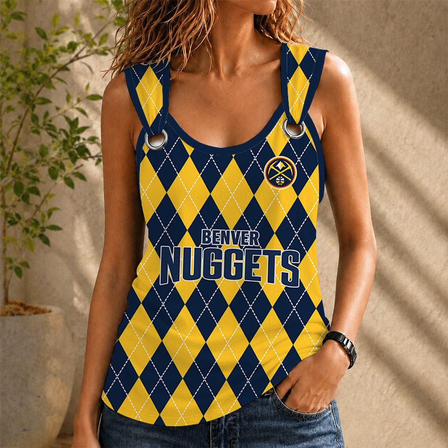 Limited Edition – Customized Nba Denver Nuggets O-Ring Shoulder Tank Top