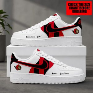 Limited Edition – Customized NHL Ottawa Senators Air Force 1 Shoes