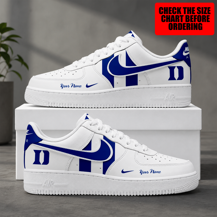 Limited Edition – Customized NCAA Duke Blue Devils Air Force 1 Shoes
