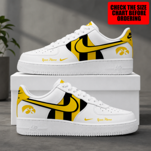 Limited Edition – Customized NCAA Iowa Hawkeyes Air Force 1 Shoes